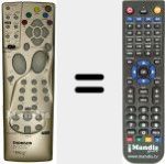 Replacement remote control for RCT 120DA M1 (35830590)