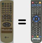 Replacement remote control for REMCON342