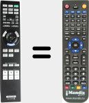 Replacement remote control for RM-PJVW70 (148709712)