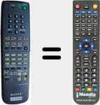 Replacement remote control for RM-PP402