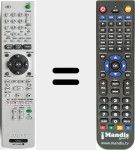 Ersatzfernbedienung f&uuml;r RMT-D232P (147966012)