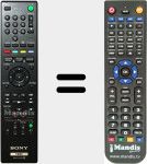 Replacement remote control for RMT-D259 (148917111)