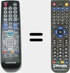 Replacement remote control for BP59-00138B