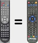 Ersatzfernbedienung für TVX 19HT