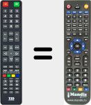 Replacement remote control for K24DLT7F