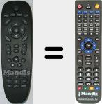 Replacement remote control for Tech001