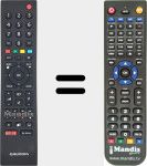 Replacement remote control for TS1187R