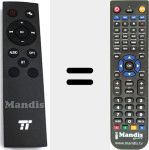 Replacement remote control for TT-SK017