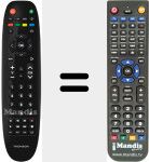 Replacement remote control for THS804