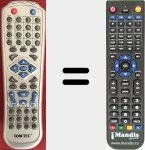 Ersatzfernbedienung f&uuml;r DVD3602