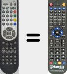 Replacement remote control for RC-1900 (30063114)