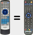 Replacement remote control for DVPMX117
