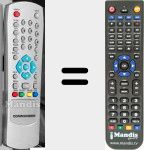 Replacement remote control for 3000FTA