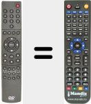 Replacement remote control for REMCON1308