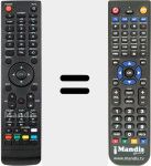 Replacement remote control for 9080HD