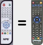 Ersatzfernbedienung für DTH310NP
