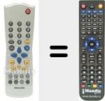 Replacement remote control for RC 283207 / 01 (313922885970)