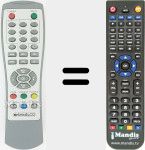 Replacement remote control for REMCON1258