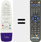 Replacement remote control for BEIN001