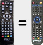 Replacement remote control for ORD 9540-HD