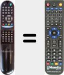 Replacement remote control for CF-29C36X (105-224F)