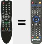 Replacement remote control for TR3001