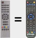Replacement remote control for RC1241 (30043377)