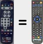 Replacement remote control for RC107