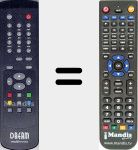 Replacement remote control for Dream-multimedia (RC3305B01)
