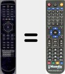 Replacement remote control for RCU 800