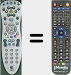 Replacement remote control for ScientificAtlanta001