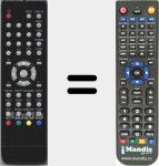 Replacement remote control for RC44BRM1