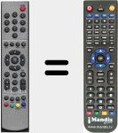 Replacement remote control for RC371