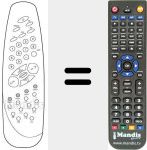 Replacement remote control for 1030