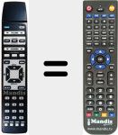 Replacement remote control for MONTEREY 140