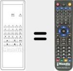 Replacement remote control for 837 SP