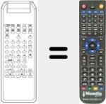 Replacement remote control for TVC 99CH 50PR