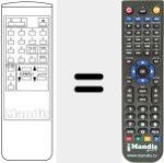 Replacement remote control for TC 1032 N