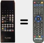 Replacement remote control for TLC 90