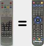 Replacement remote control for REMCON1446