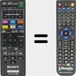 Replacement remote control for RM-AMU145 (149001811)