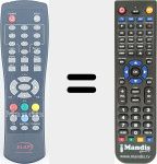 Replacement remote control for ELA001