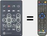 Replacement remote control for PINNA001