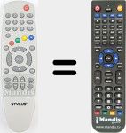 Replacement remote control for REMCON1742