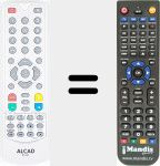 Replacement remote control for RT-007