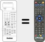 Replacement remote control for 597080E