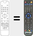 Replacement remote control for RC61331