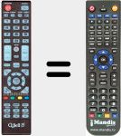 Replacement remote control for LE32T1239E