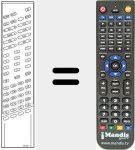 Ersatzfernbedienung für RC3001