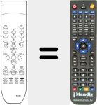 Replacement remote control for REMCON215